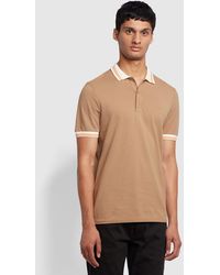 Farah - Stanton Slim Fit Organic Cotton Polo Shirt - Lyst