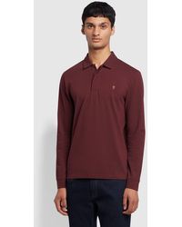Farah - Haslam Slim Fit Organic Cotton Polo Shirt - Lyst
