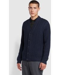 Farah - Gabriel Regular Fit V Neck Cardigan - Lyst
