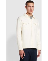 Farah - Rocks Brushed Oxford Organic Cotton Overshirt - Lyst