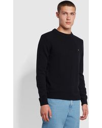 Farah - Birchall Slim Fit Crew Neck Jumper - Lyst