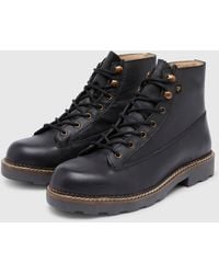 Farah - Alpine Leather Boots - Lyst