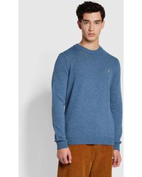 Farah - Birchall Slim Fit Crew Neck Jumper - Lyst