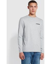 Farah - Aspin Regular Fit Organic Cotton Graphic T-Shirt - Lyst