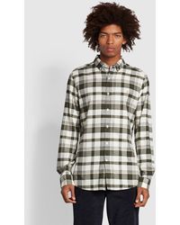 Farah - Jean Slim Fit Check Long Sleeve Shirt - Lyst