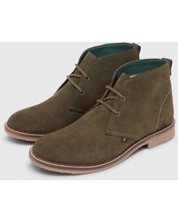 Farah - Briggs Suede Leather Desert Boots - Lyst