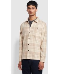 Farah - Marks Relaxed Fit Check Overshirt - Lyst