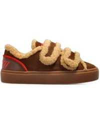 Inuikii - Lila Shearling Low Leather Sneakers - Lyst