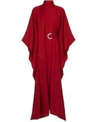 ‎Taller Marmo - La Luna Crytal-Embellished Belted Cady Gown - Lyst