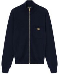 Versace - Jersey De Cachemira Y Algodón Con Cremallera - Lyst