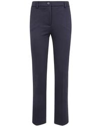 Via Masini 80 - Herringbone-Pattern Pressed-Crease Trousers - Lyst