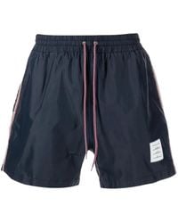 Thom Browne - Rwb-stripe Swim Shorts - Lyst