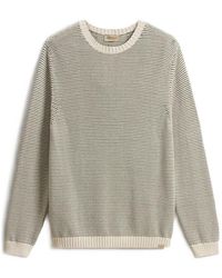 Woolrich - Striped Crew-Neck Sweater - Lyst