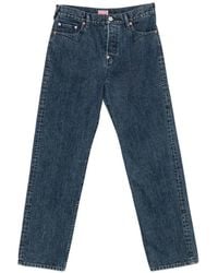 KENZO - Signature Logo-Embroidered Straight-Leg Jeans - Lyst