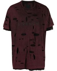 Givenchy - T-Shirt En Coton À Design Superposé - Lyst