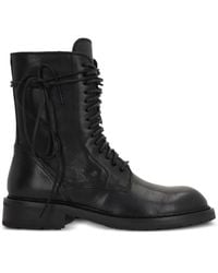 Ann Demeulemeester - Lace-Up Leather Boots - Lyst
