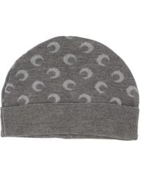 Marine Serre - Moon-Print Beanie Hat - Lyst