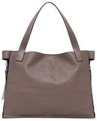 AllSaints - Sac Cabas Marlo En Cuir À Zip Latéral - Lyst