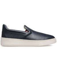 Bally - Slip-On Leather Sneakers - Lyst