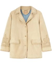 Ermanno Scervino - Embroidery Suede Jacket - Lyst