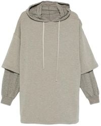 Rick Owens - Hoodie À Design Superposé - Lyst