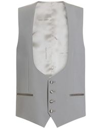 Dolce & Gabbana - Micro-Rib Tuxedo Vest - Lyst
