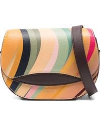 Paul Smith - Dusky Leren Crossbodytas Met Gedraaid Patroon - Lyst