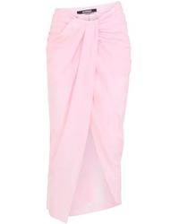 Jacquemus - Le Jupe Paréo Gedrapeerde Rok - Lyst