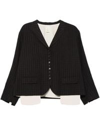 SOH - Check-Pattern Button-Down Blazer - Lyst