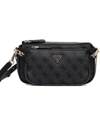 Guess - Borsa A Tracolla Noelle Con Monogramma E Zip - Lyst