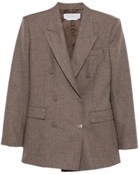 Gabriela Hearst - Gavin Double-Breasted Peak-Lapel Blazer - Lyst