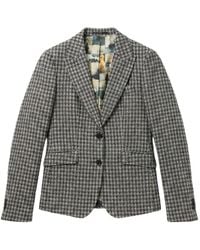 ABSEITS - Houndstooth-Pattern Blazer - Lyst