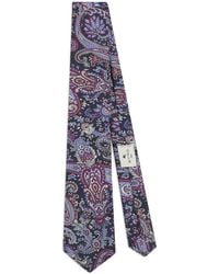 Etro - Cravatta A Fiori - Lyst