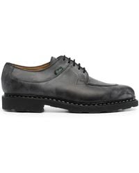 Paraboot - Distressed Leather Lace-Up Shoes - Lyst