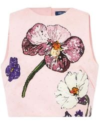 LEO LIN - Iris Embellished Top - Lyst