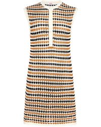 Eres - Indite Gestreepte Gebreide Jurk - Lyst