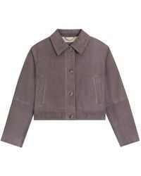 BOSS - Buttoned Goat Skin Jacket - Lyst