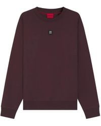 HUGO - Pullover Mit Logo-Patch - Lyst