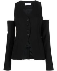 Blumarine - Detachable-sleeved Button-up Waistcoat - Lyst