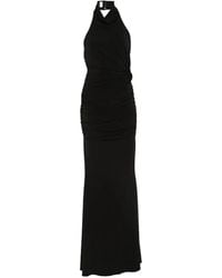 ANDAMANE - Abito Lungo Stella Con Scollo All'Americana - Lyst