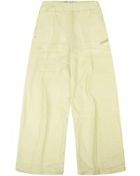 Off-White c/o Virgil Abloh - Logo-print High-waisted Trousers - Lyst