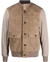 Moorer - Kant-Kmu Suede Bomber Jacket - Lyst