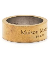 Maison Margiela - Engraved-logo Sterling Silver Ring - Lyst