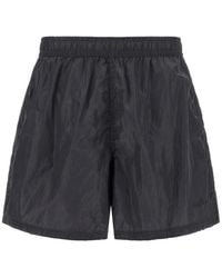 Stone Island - Logo-Print Swim Shorts - Lyst