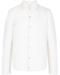 Lardini - Pointelle-knit Buttoned Jacket - Lyst