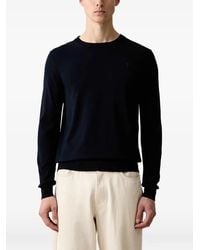 Trussardi - Logo-Embroidered Crew-Neck Sweater - Lyst