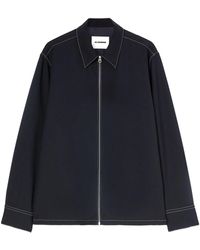 Jil Sander - Hemdjacke Mit Reißverschluss - Lyst