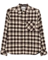 Moncler - Check-Pattern Button-Down Jacket - Lyst