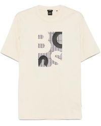 BOSS - Logo-Pattern T-Shirt - Lyst