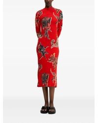 Desigual - Robe Côtelée À Coupe Mi-Longue - Lyst